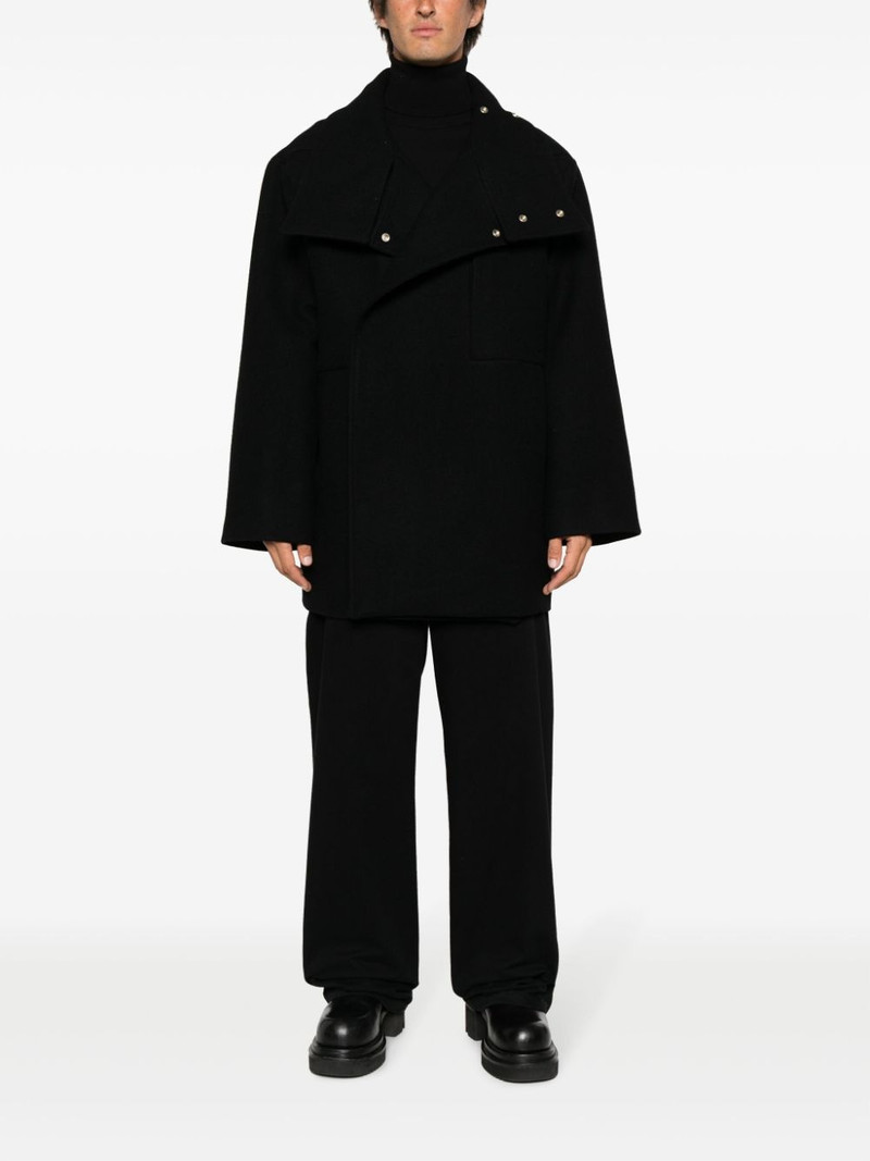Rick Owens double-breasted virgin wool coat outlook