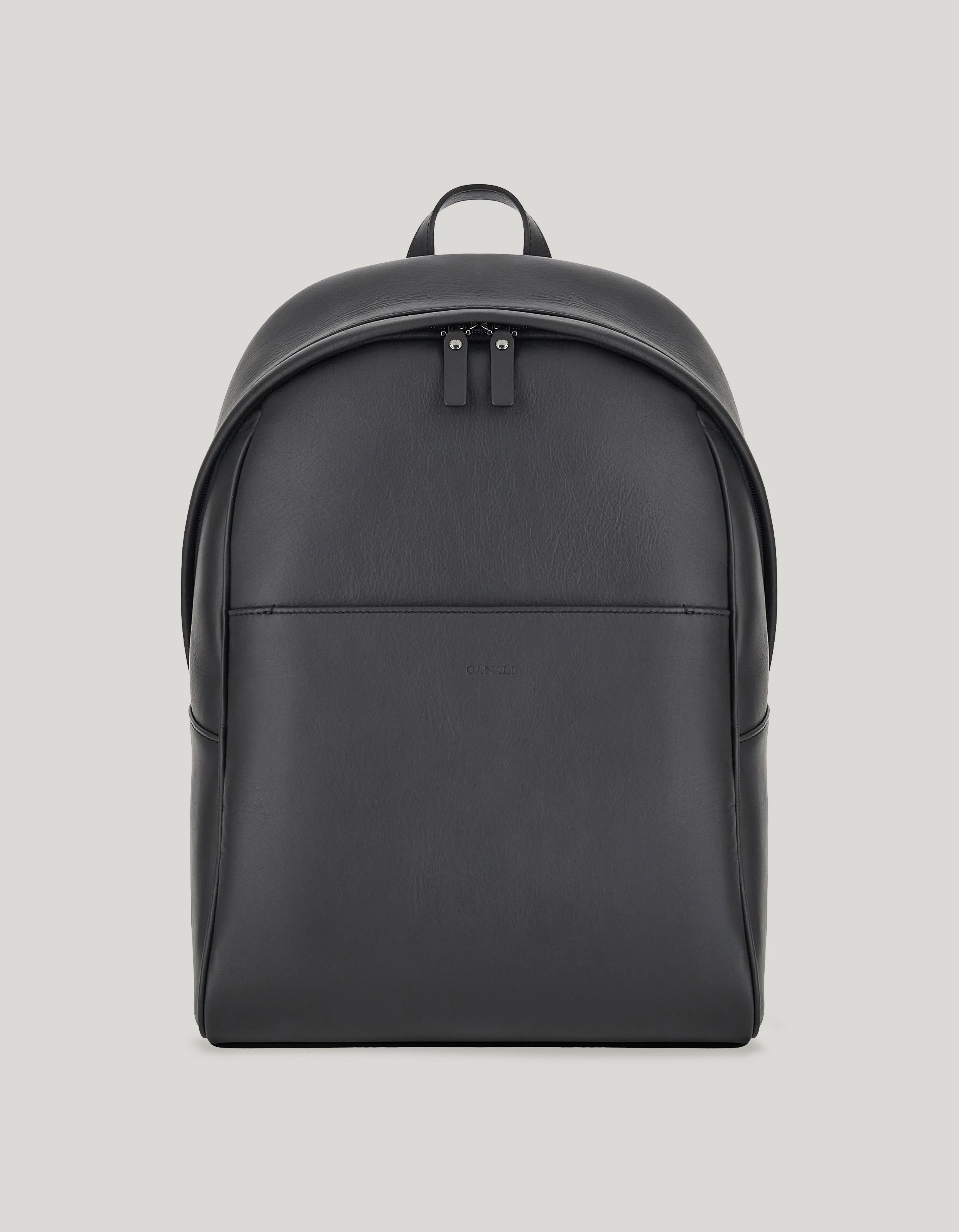 BLACK CALFSKIN BACKPACK - 1