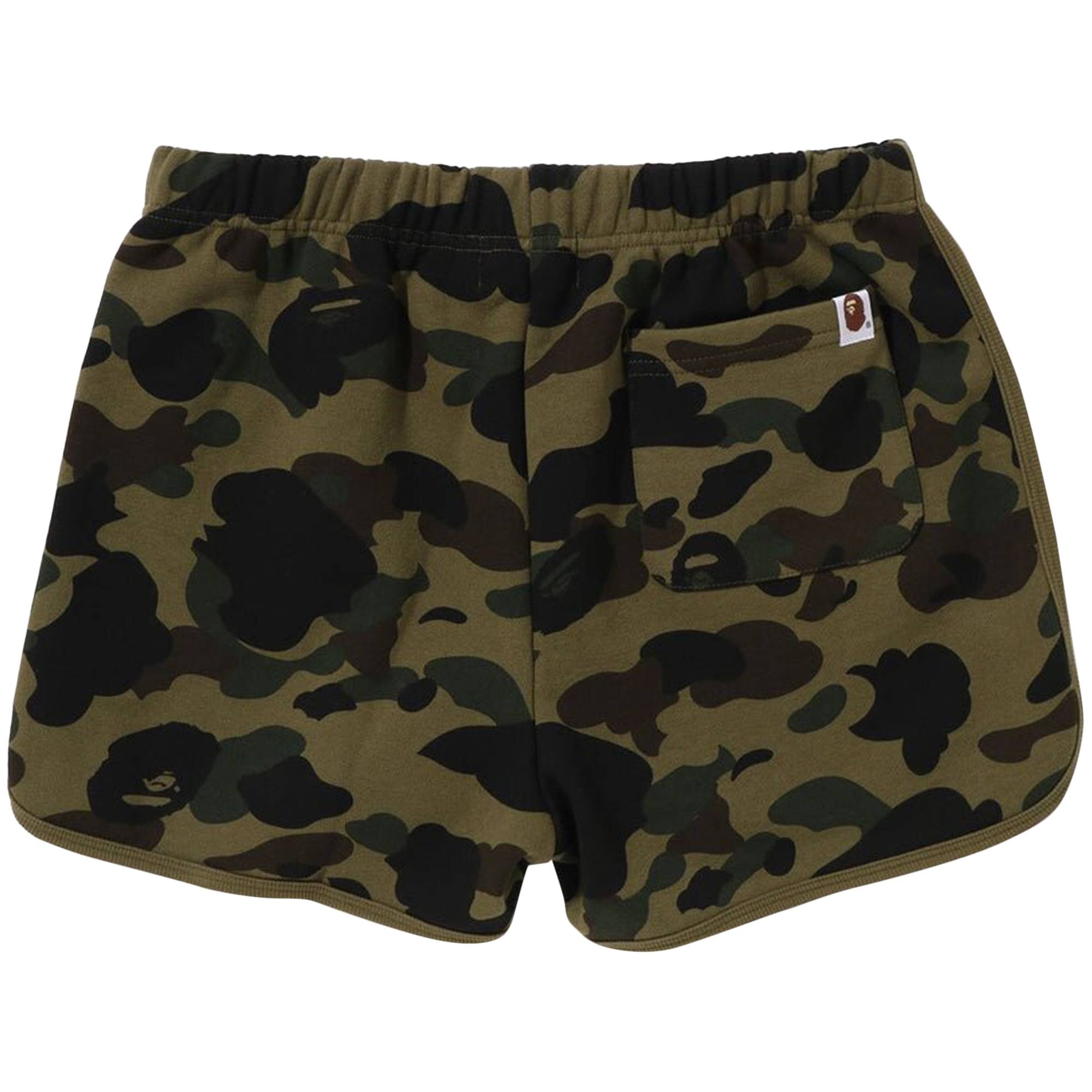BAPE 1st Camo Sweat Shorts 'Green' - 2