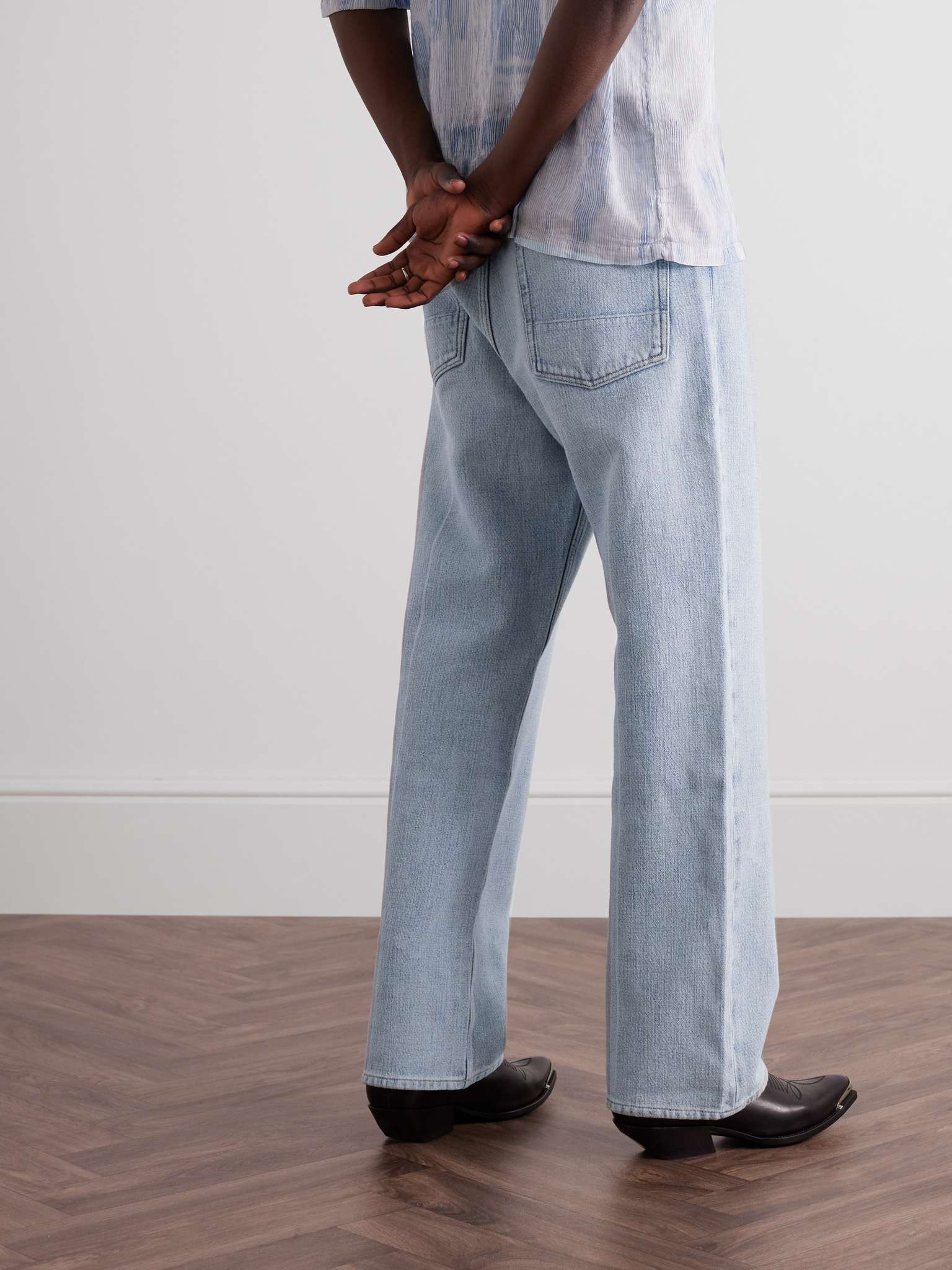 Third Cut Slim-Fit Straight-Leg Printed Jeans - 4
