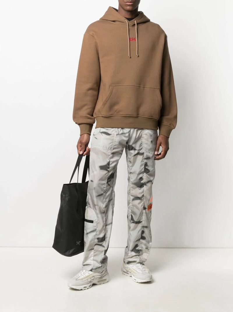 424 embroidered-logo cotton hoodie outlook