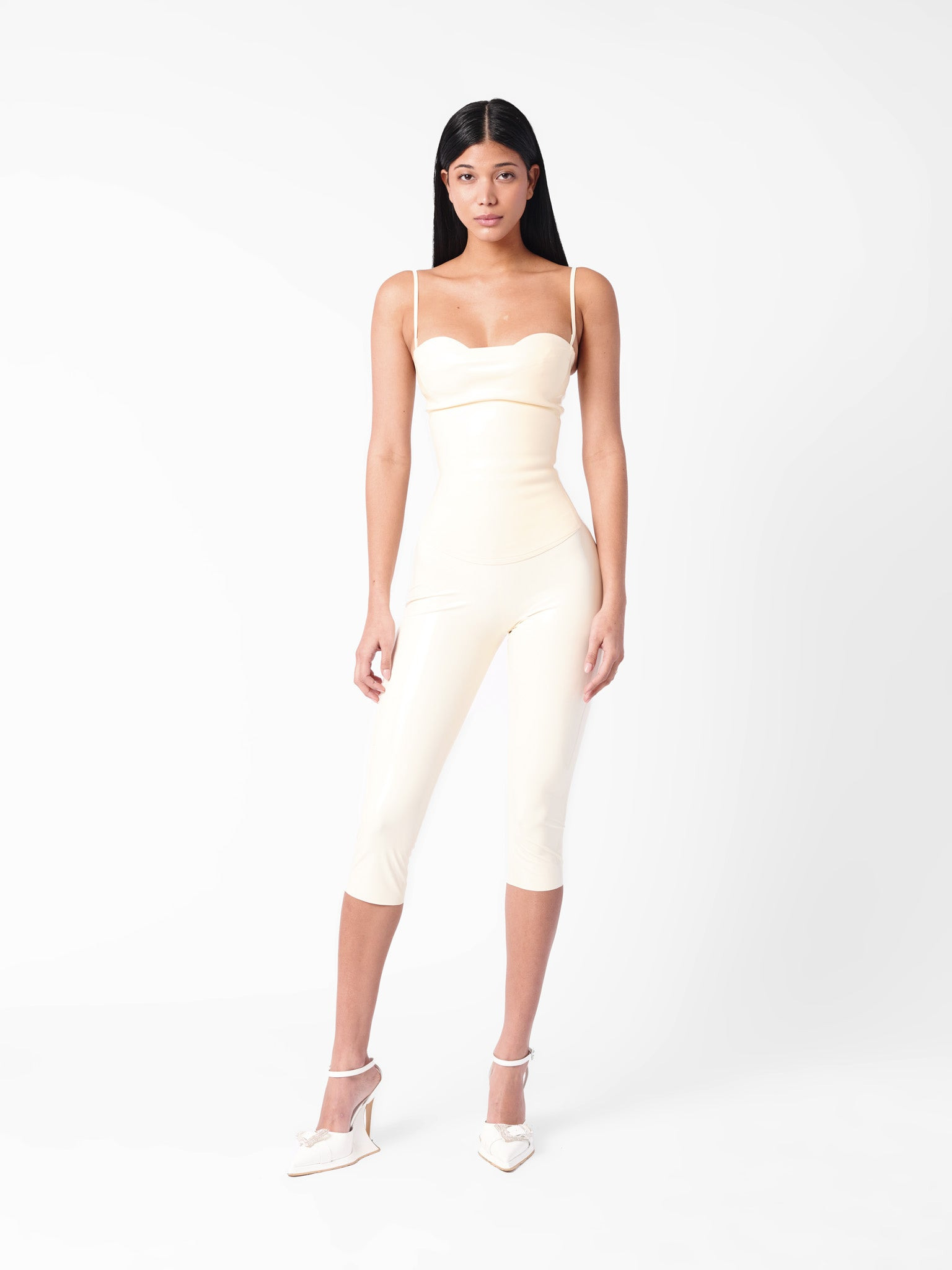 CASSIDY LATEX CAPRIS WHITE - 6