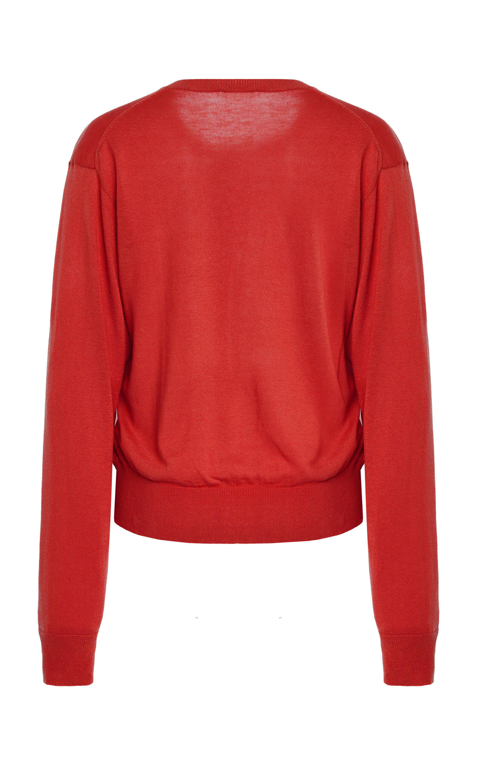 Montie Knit Tencel-Wool Cardigan red - 5