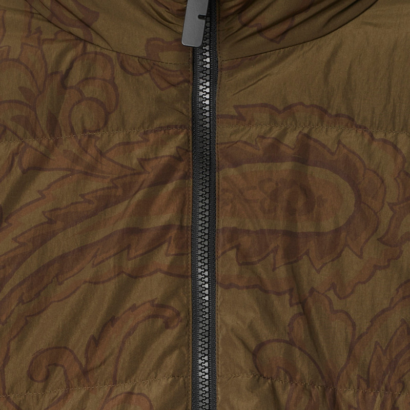 Reversible Paisley Nylon Puffer Jacket 6