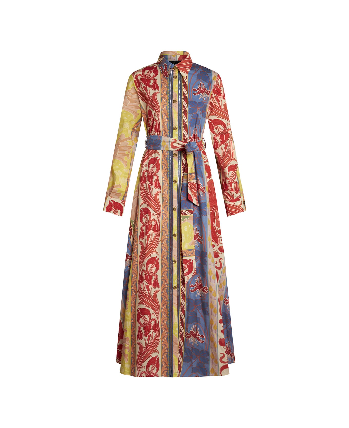 Multicolour Etro Summer Shirt Dress - 1