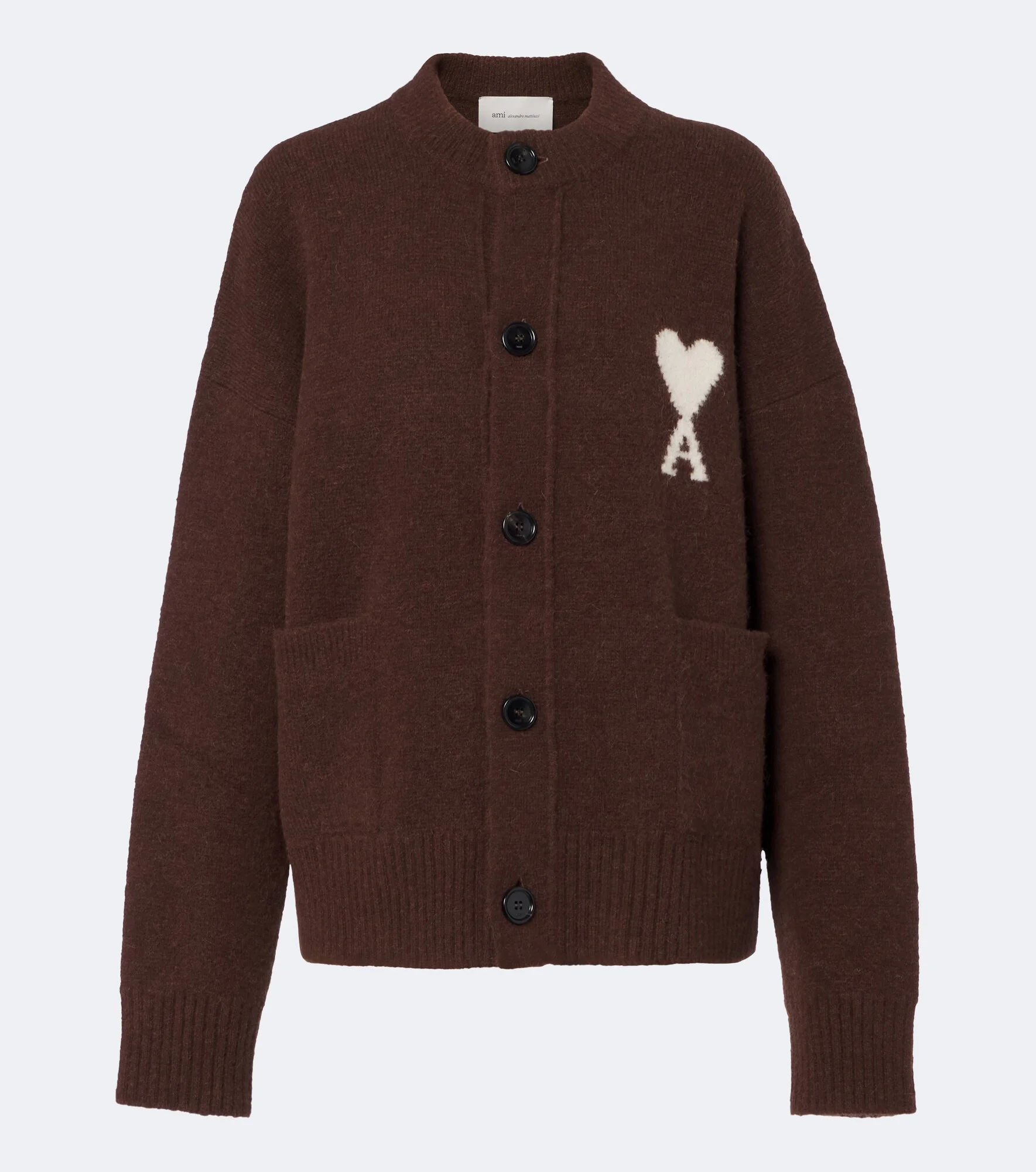Ami De Coeur alpaca and wool-blend cardigan - 1