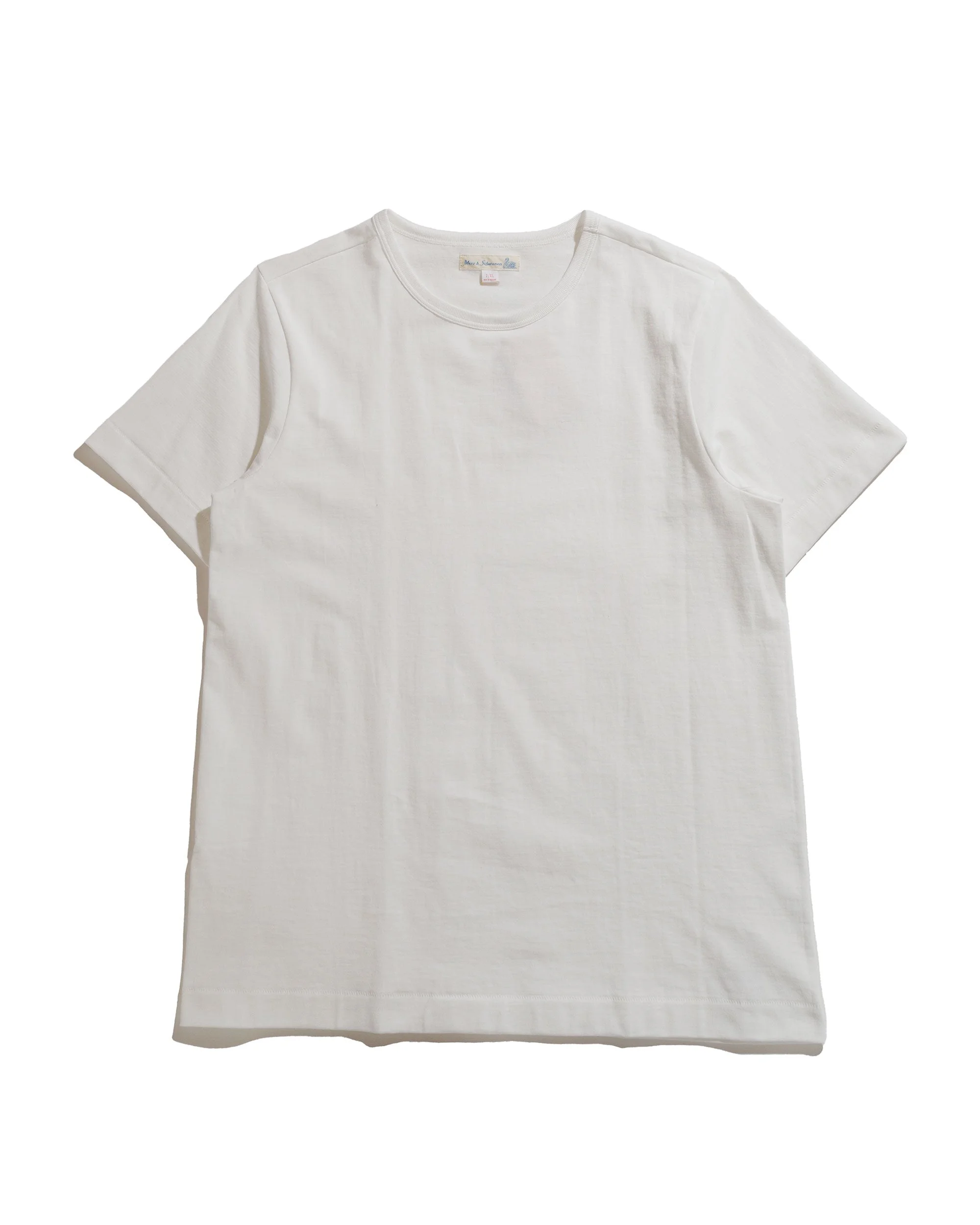 215 Loopwheeled T-Shirt White - 1