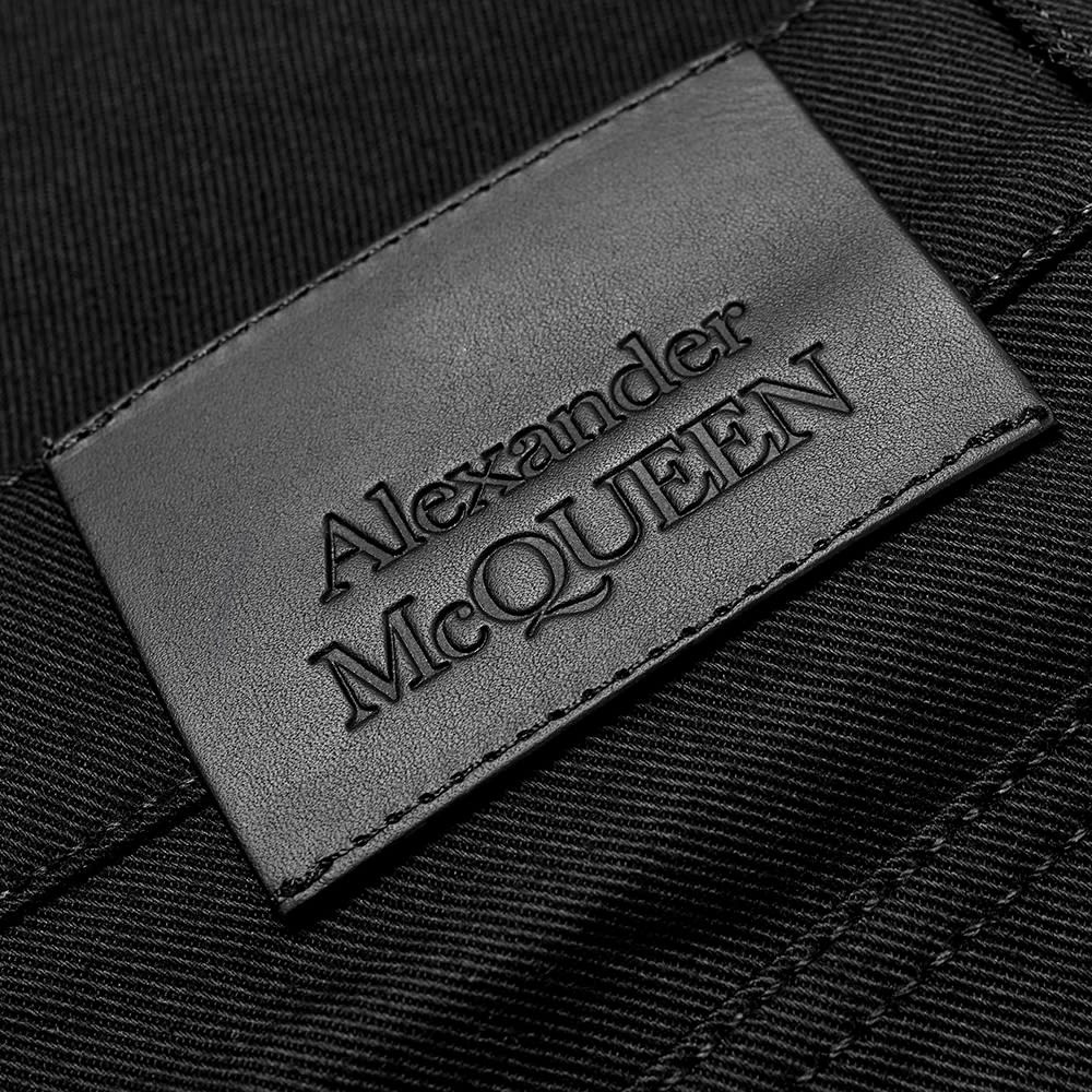 Alexander McQueen Embroidered Graffiti Logo Jean - 3