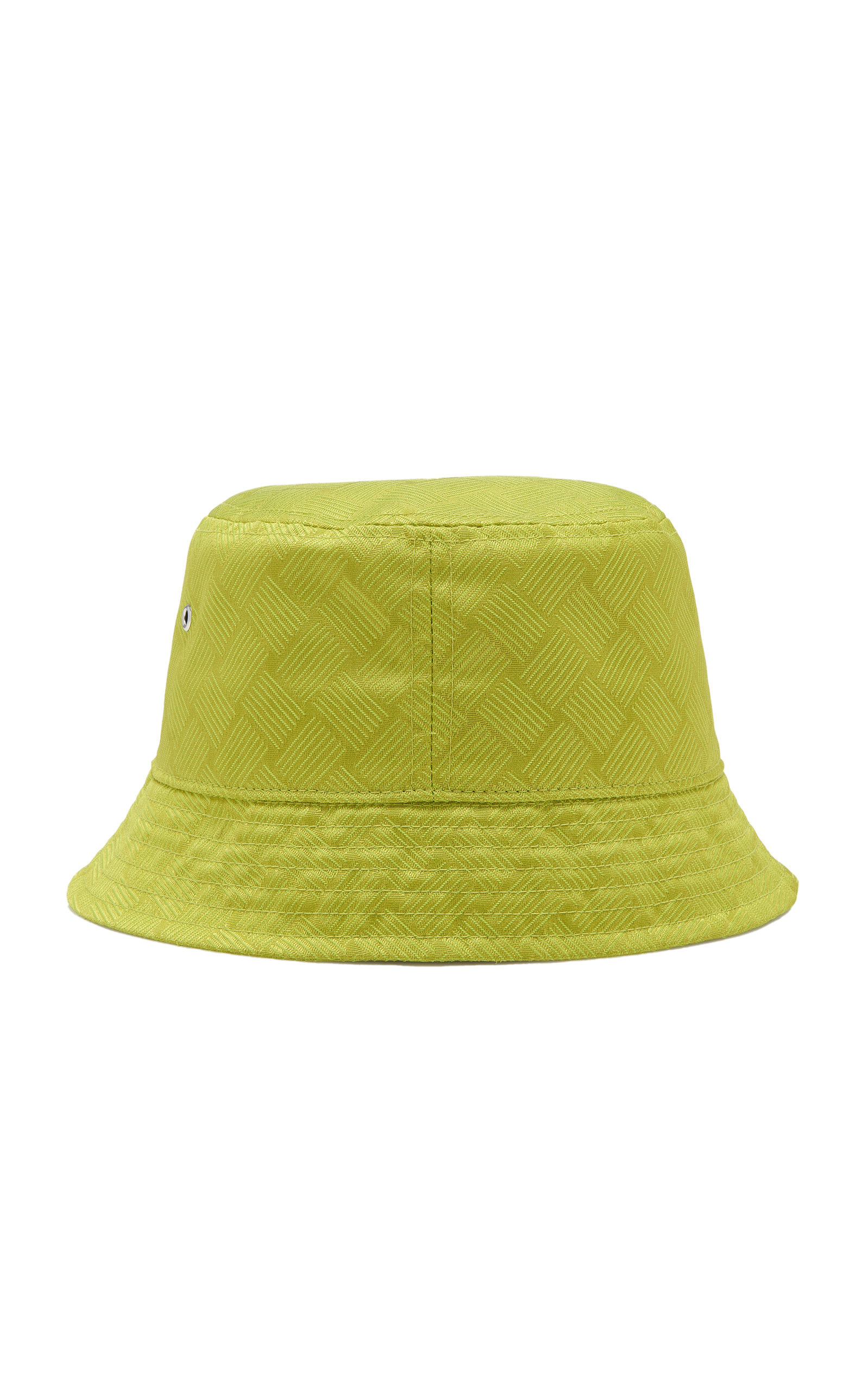 Intrecciato Nylon Bucket Hat yellow - 4