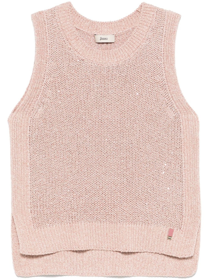 sequin-embellished vest 1