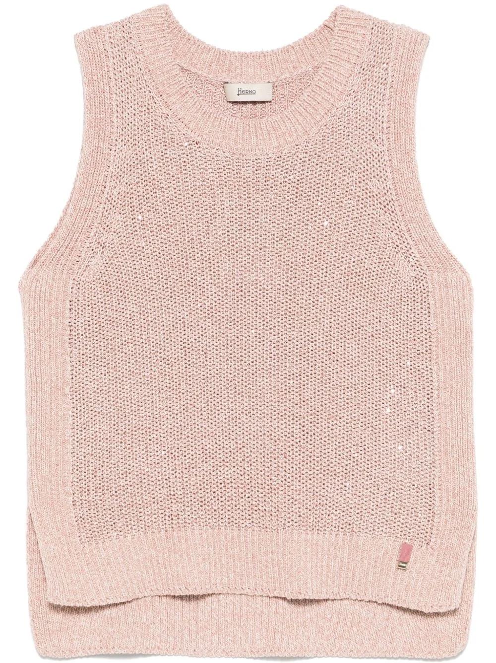 sequin-embellished vest - 1