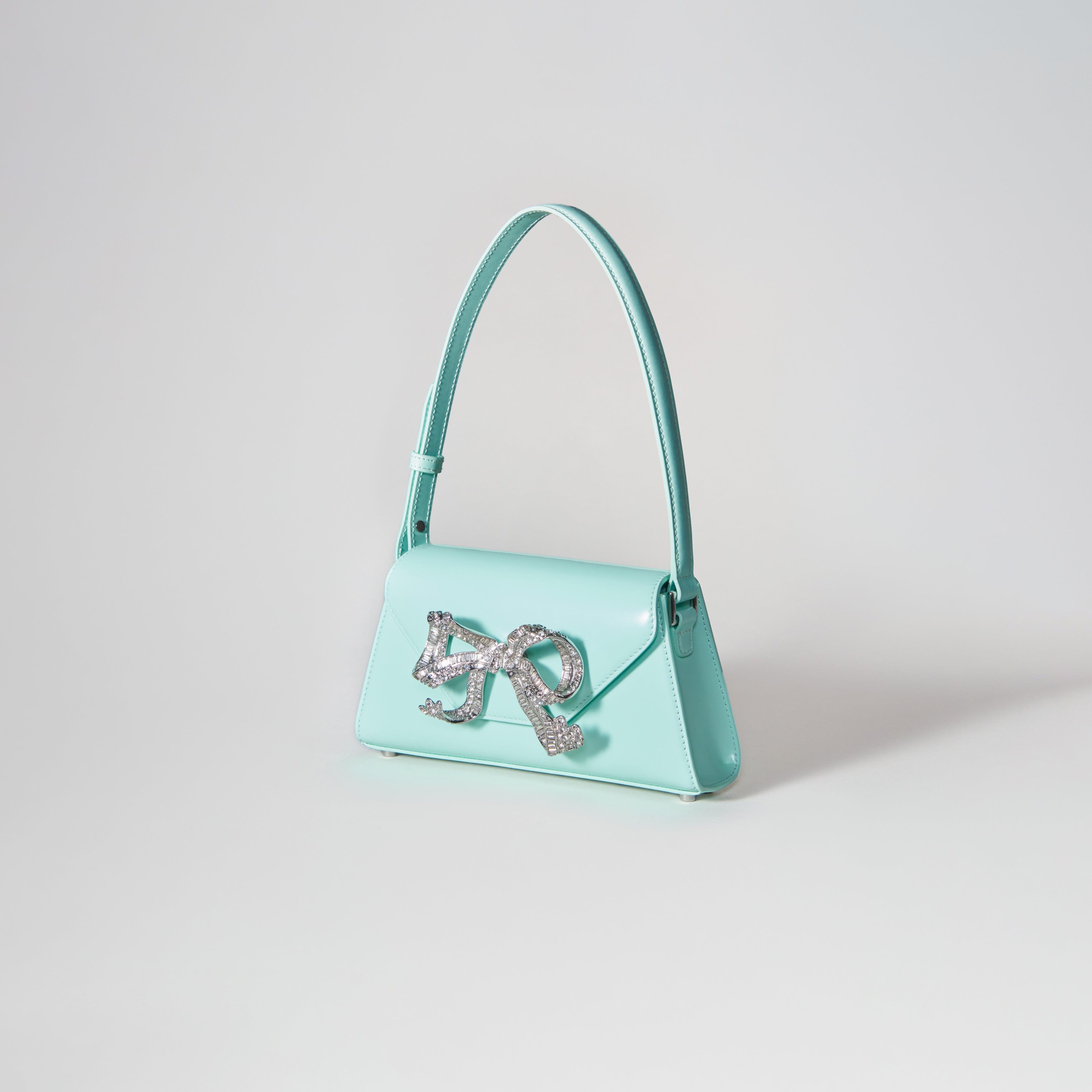 Aqua Bow Mini Shoulder Bag - 2