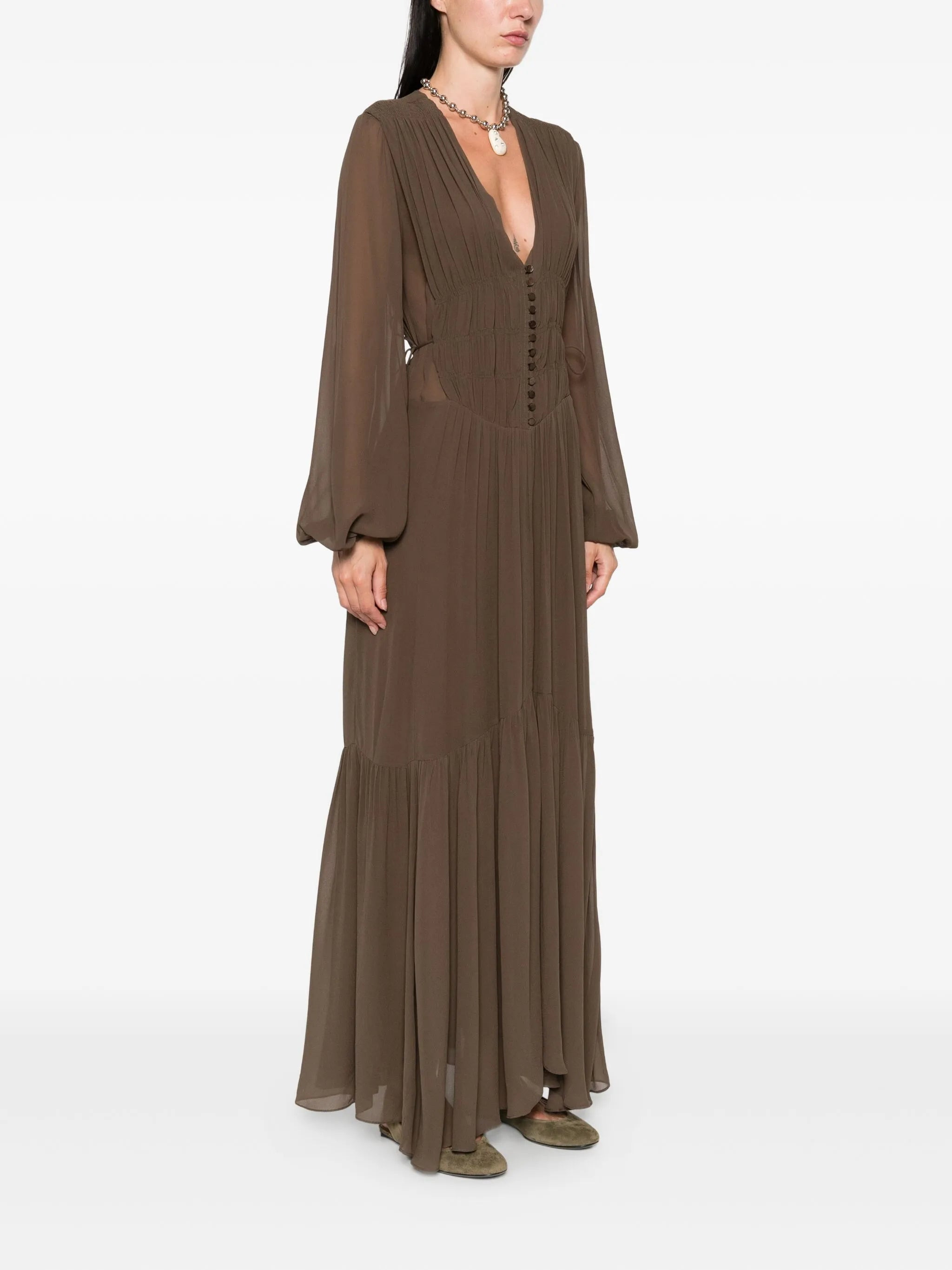 Marant Étoile MARANT ETOILE Dresses Brown - 4