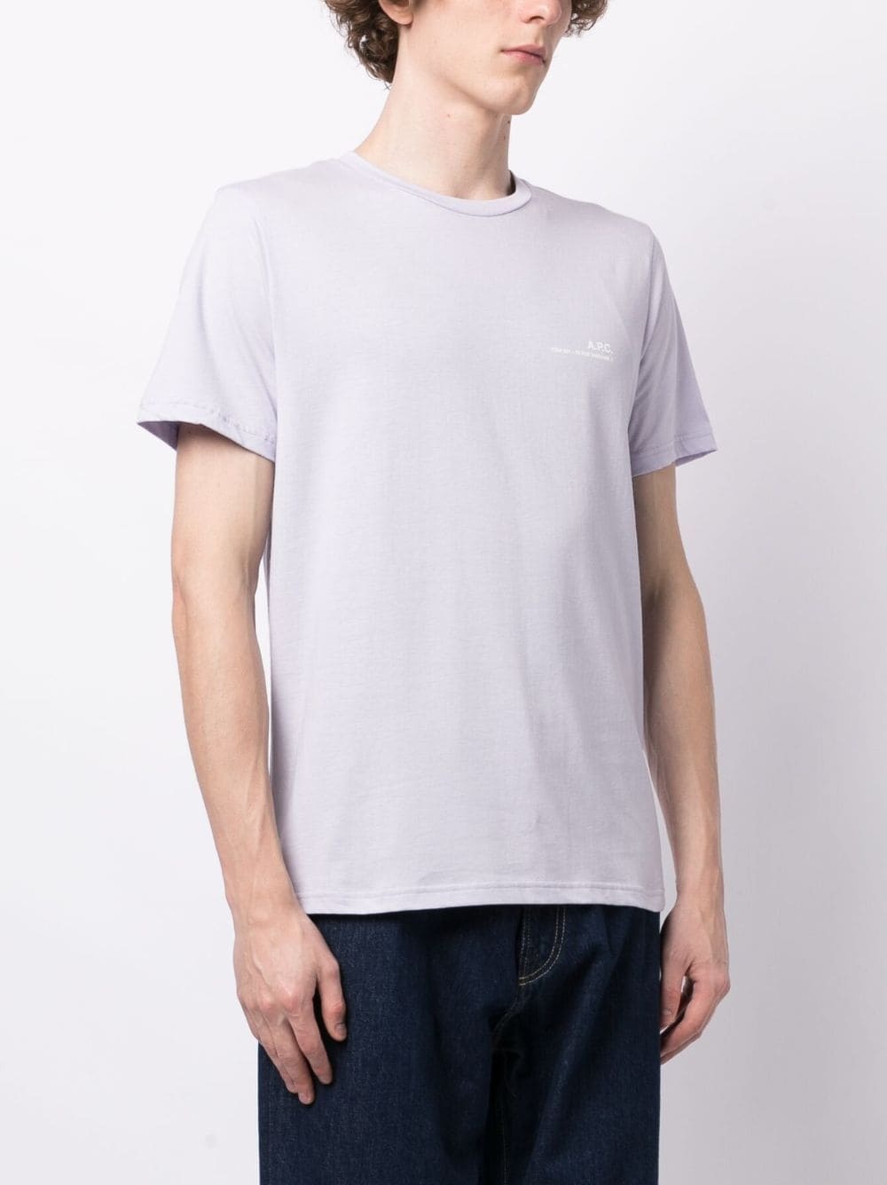 logo-print crew-neck cotton T-shirt - 3