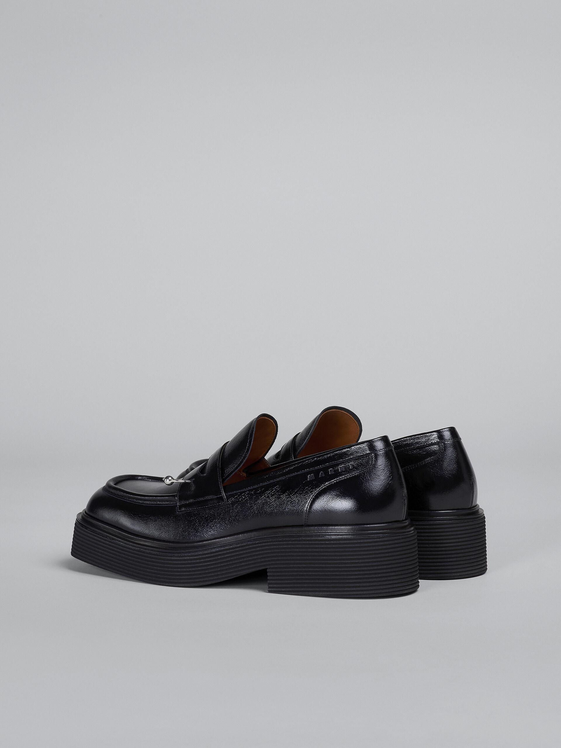BLACK LEATHER MOCCASIN - 3