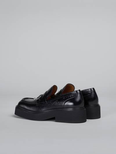 Marni BLACK LEATHER MOCCASIN outlook