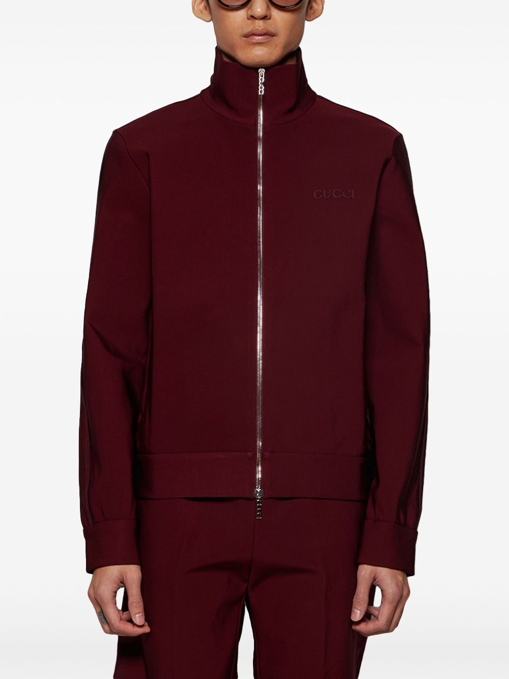 zip-front track jacket - 3