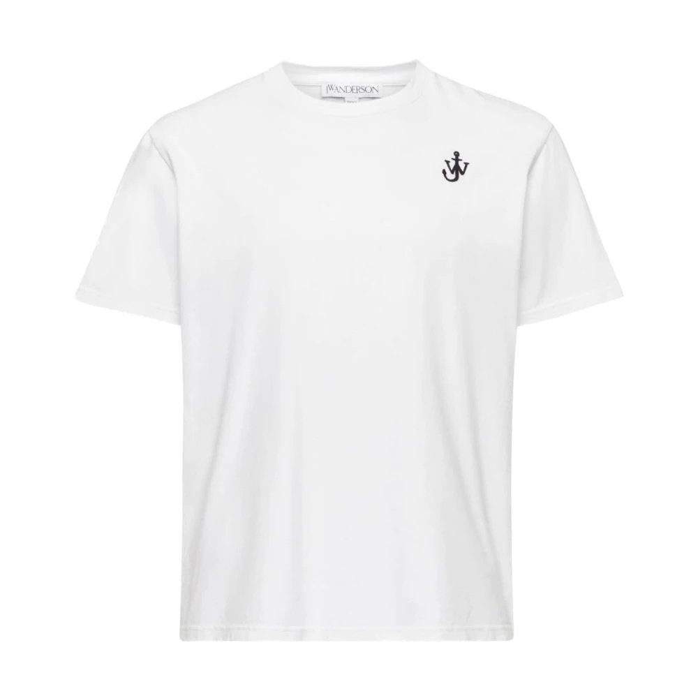 Tシャツ・カットソー J W ANDERSON ANCHOR EMBROIDERY T-SHIRT (JT0257 PG1510WHITE) Buy JW Anderson Anchor Embroidery T-Shirt 'White' - JT0257