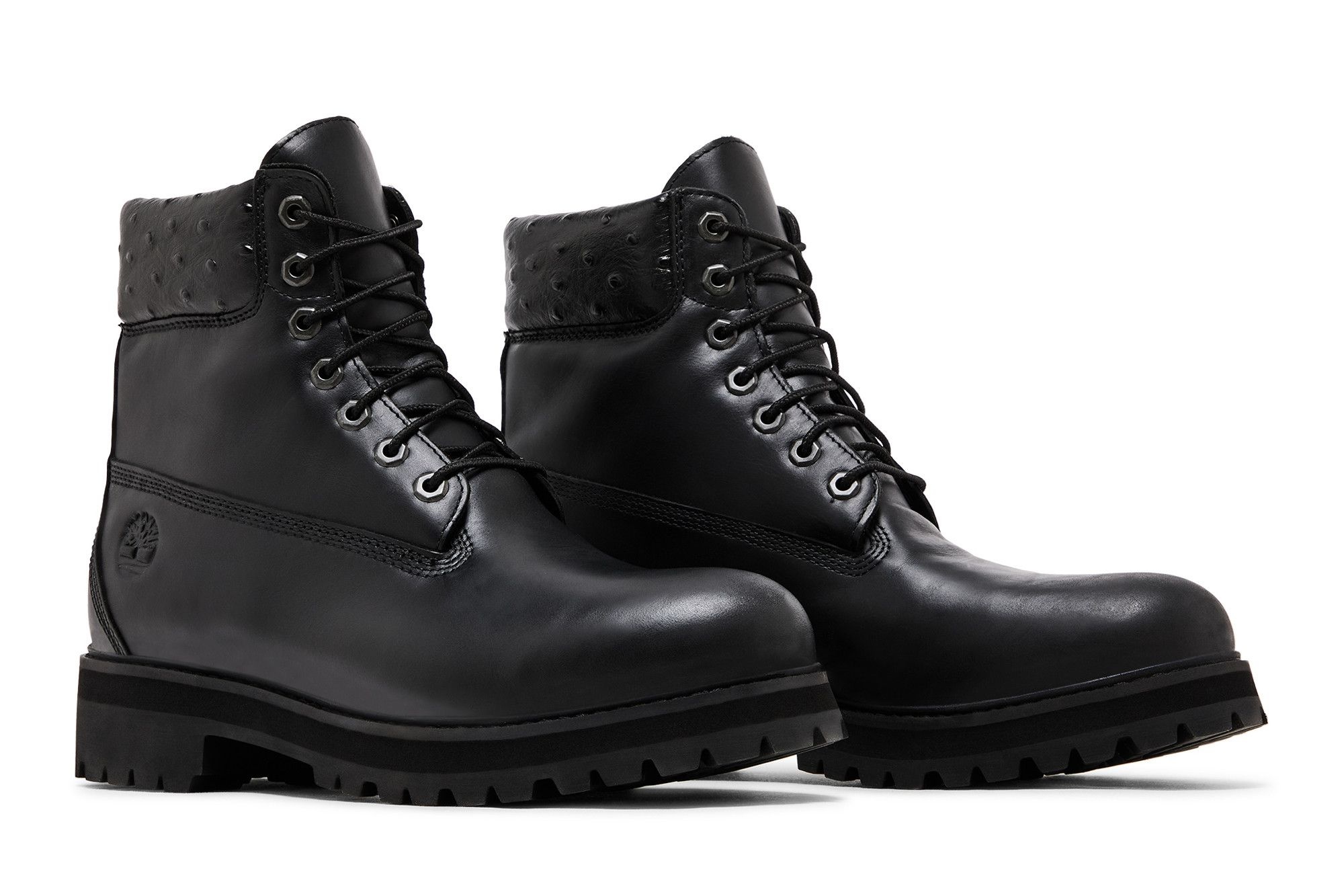 6 Inch Premium Stack Boot 'Black' - 8