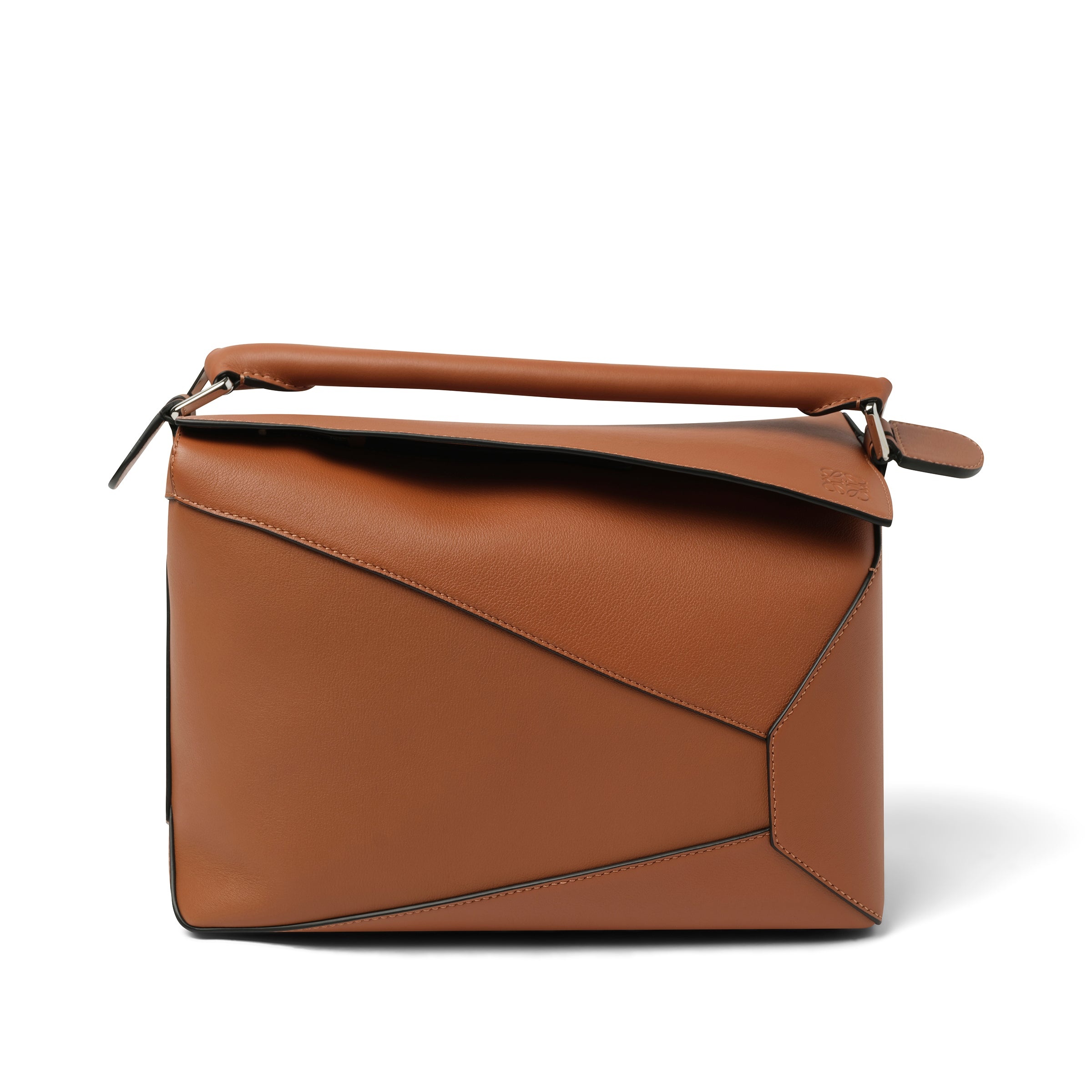 Puzzle Edge Bag in Tan - 2