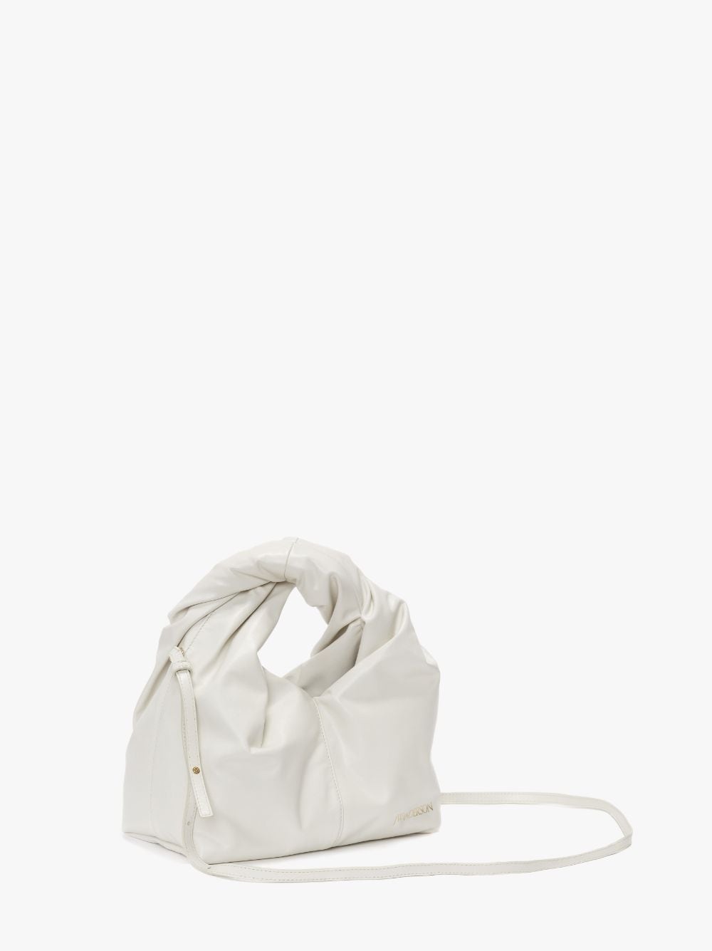 MINI TWISTER HOBO WITH STRAP - LEATHER CROSSBODY BAG - 3