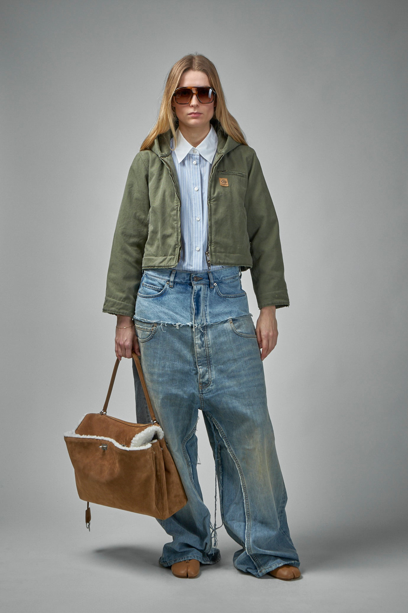 Shrunk Hooded Workwear Parka - 2