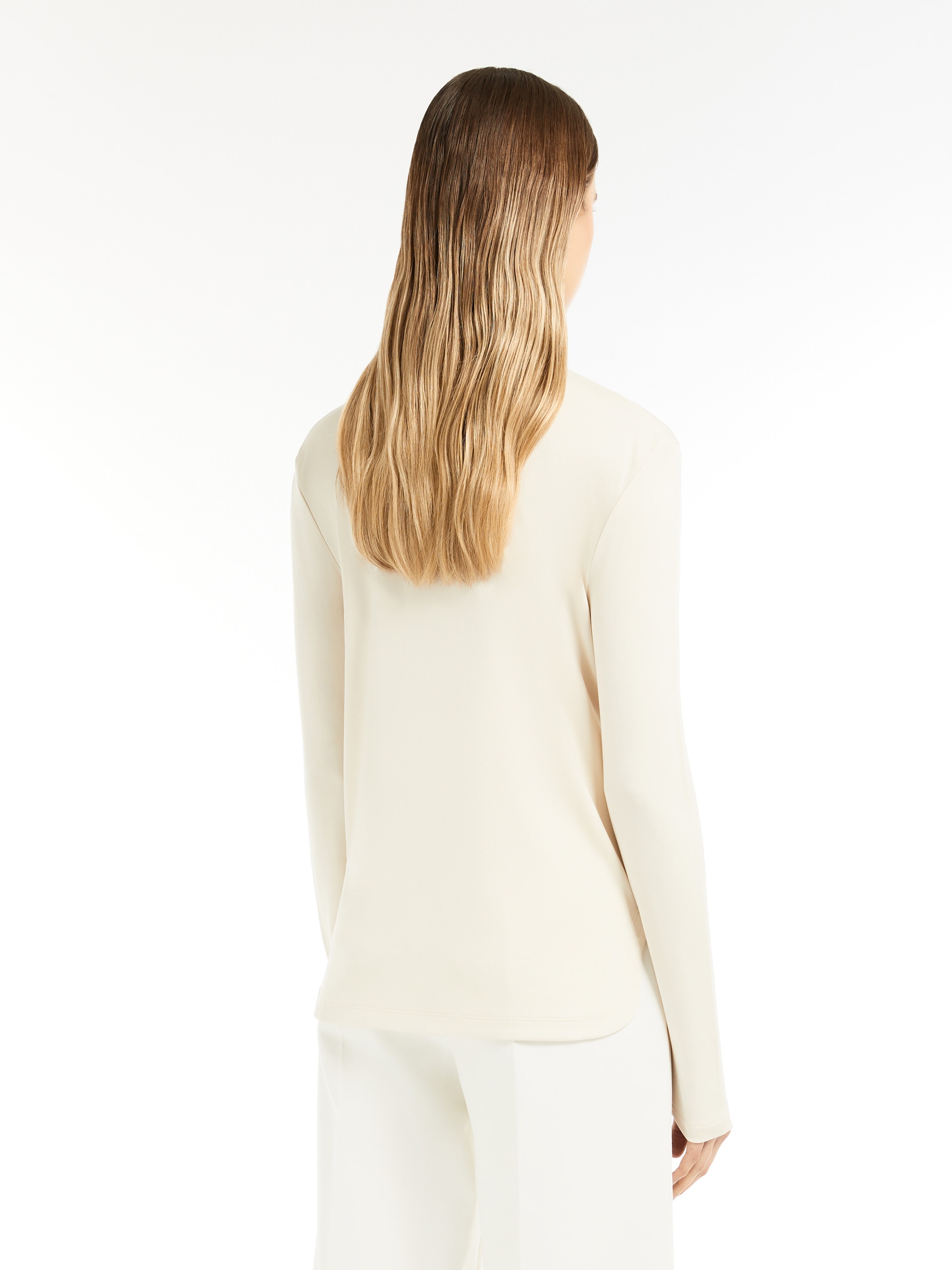 ALIAS Silk interlock V-neck T-shirt - 4
