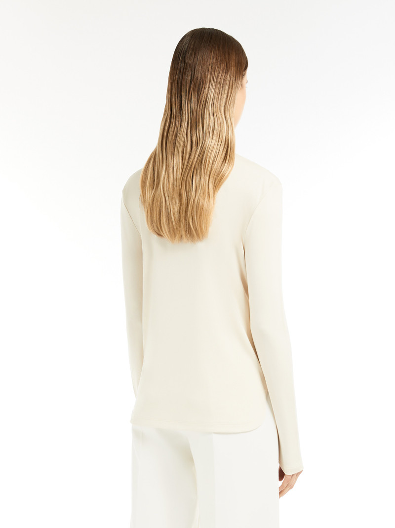 ALIAS Silk interlock V-neck T-shirt 4