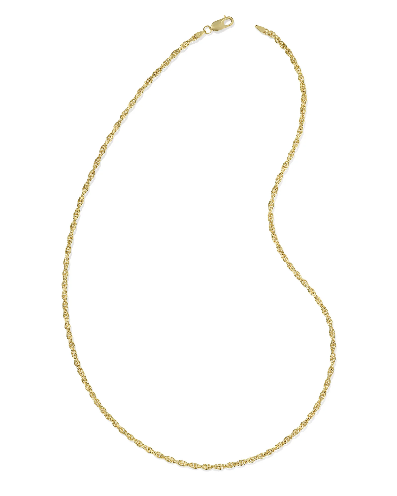 Ryan Rope Chain Necklace in 18k Gold Vermeil - 1