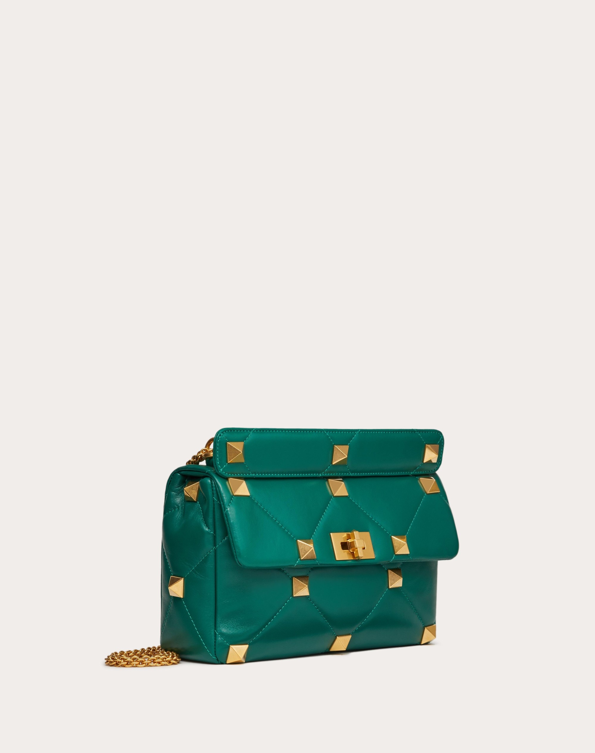 LARGE ROMAN STUD THE SHOULDER BAG IN NAPPA WITH CHAIN - 2