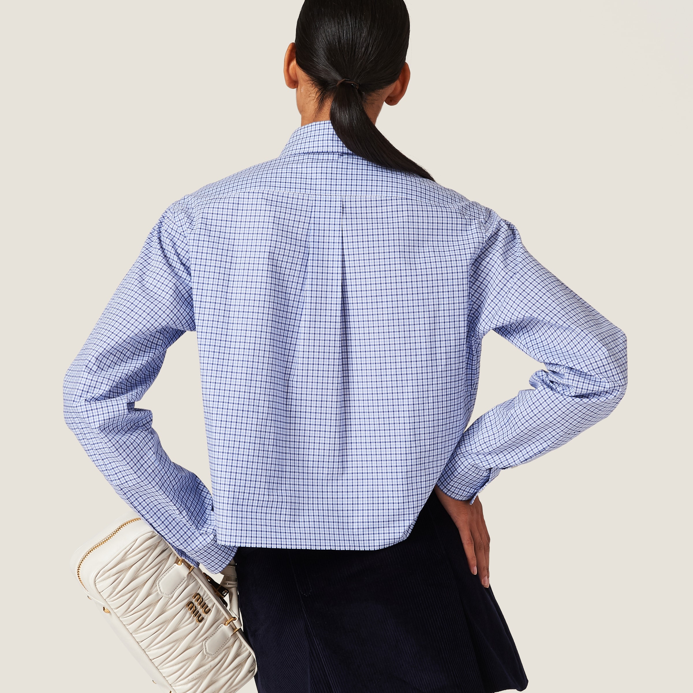 Checked poplin shirt - 3