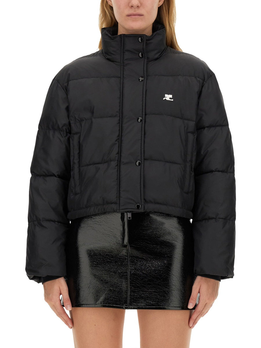 Courreges Women Down Jacket With Logo - 1