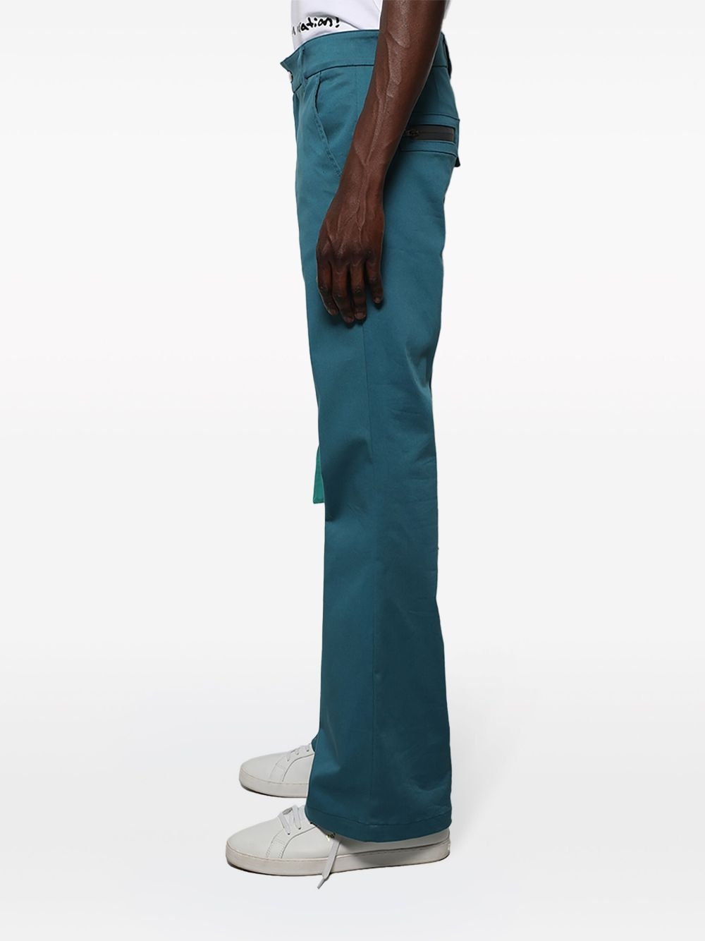 flared cargo trousers - 4
