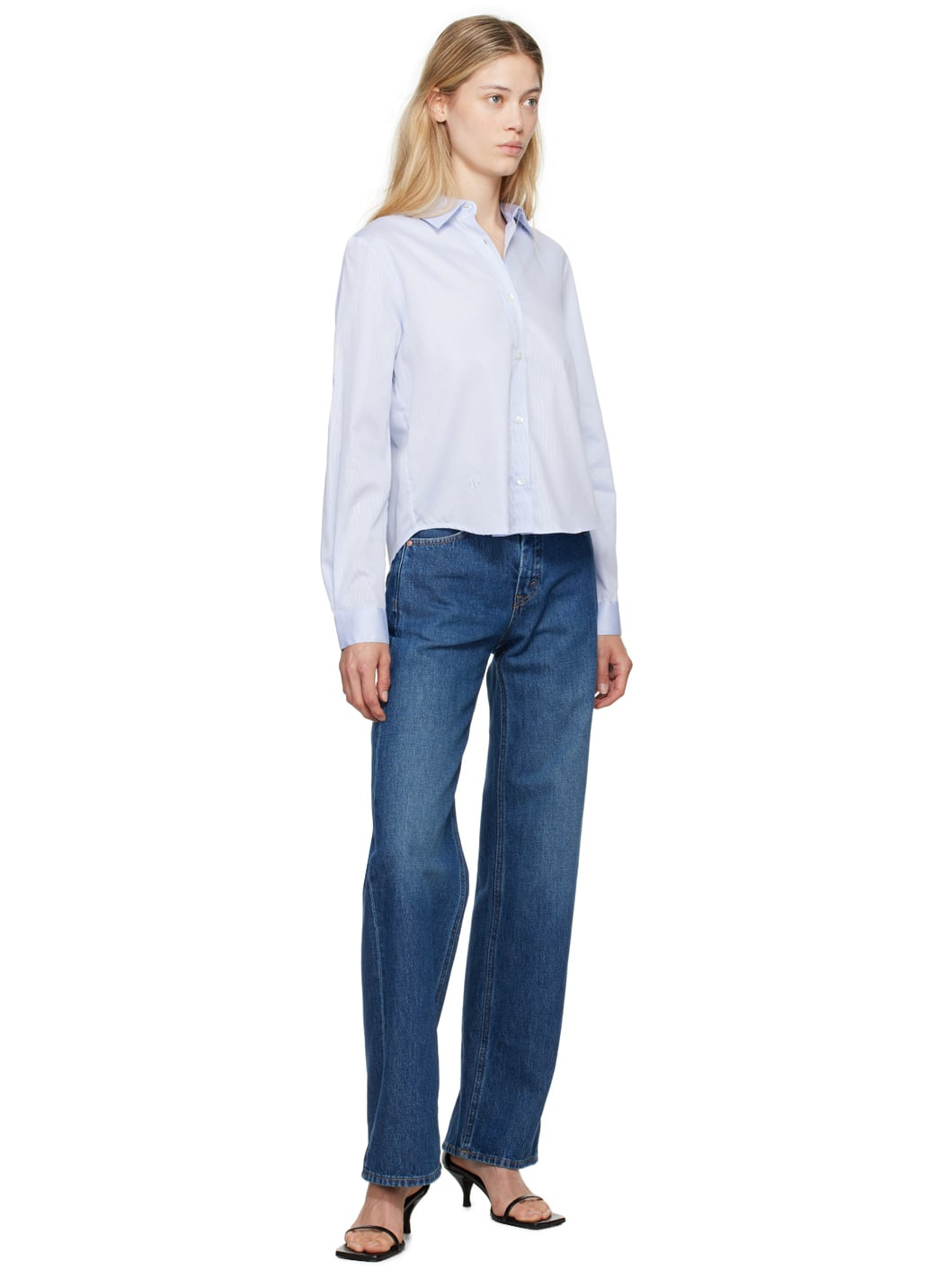 Blue & White Palmela Shirt - 4