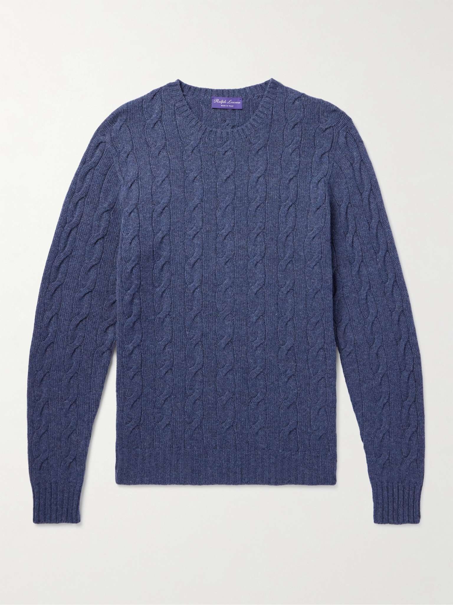 Cable-Knit Cashmere Sweater - 1