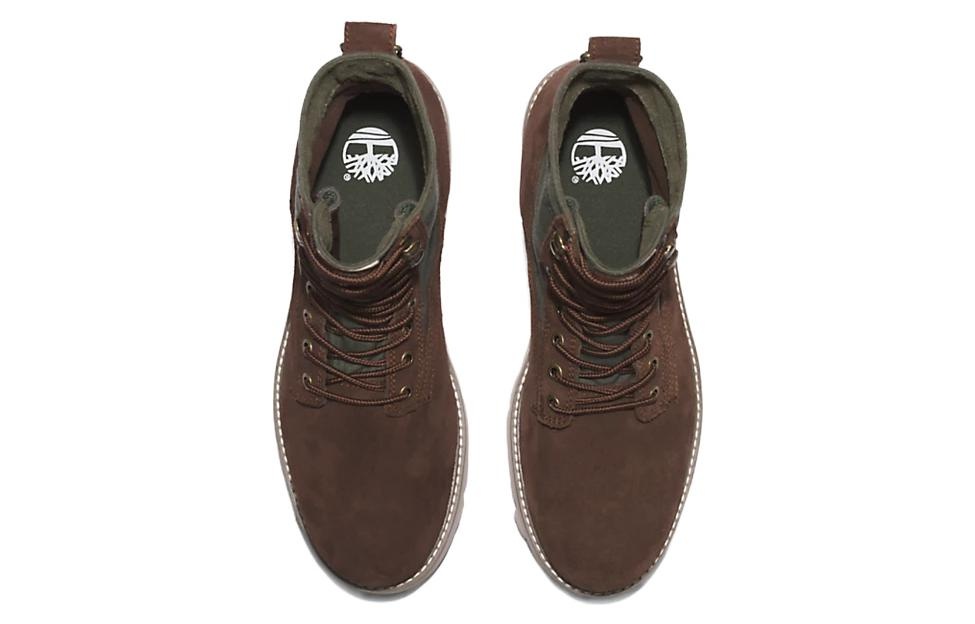 Timberland Vibram Waterproof Leather and Fabric Boots 'Dark Brown Suede' A5M9G931 - 5