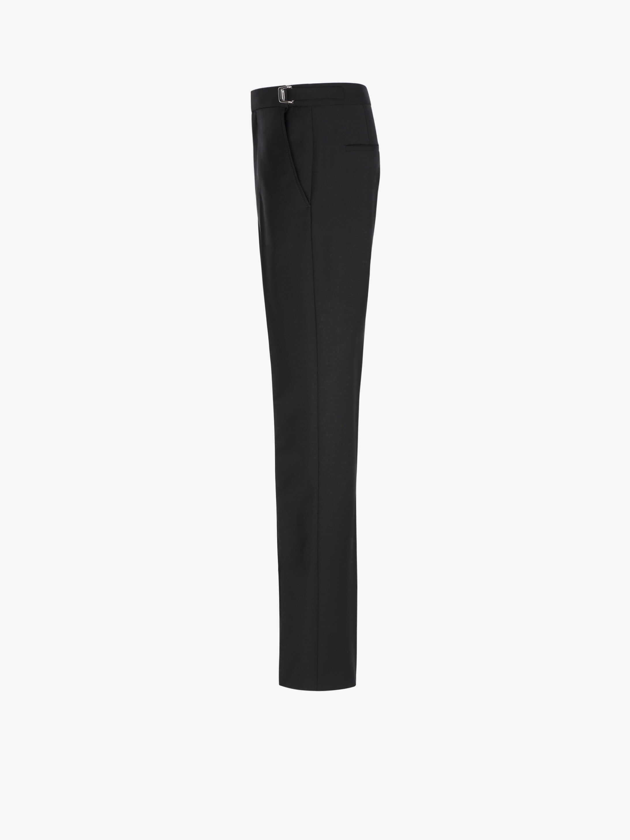 Slim fit pants in wool and mohair with metal details - 2