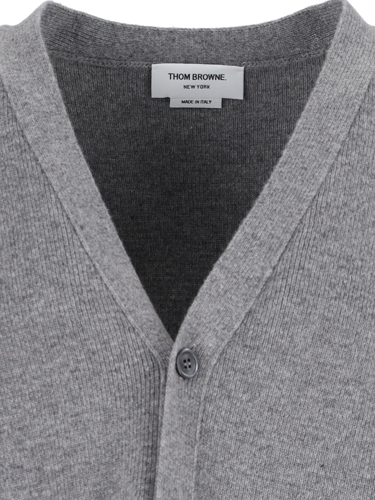 VIRGIN WOOL CARDIGAN '4-BAR' - 4