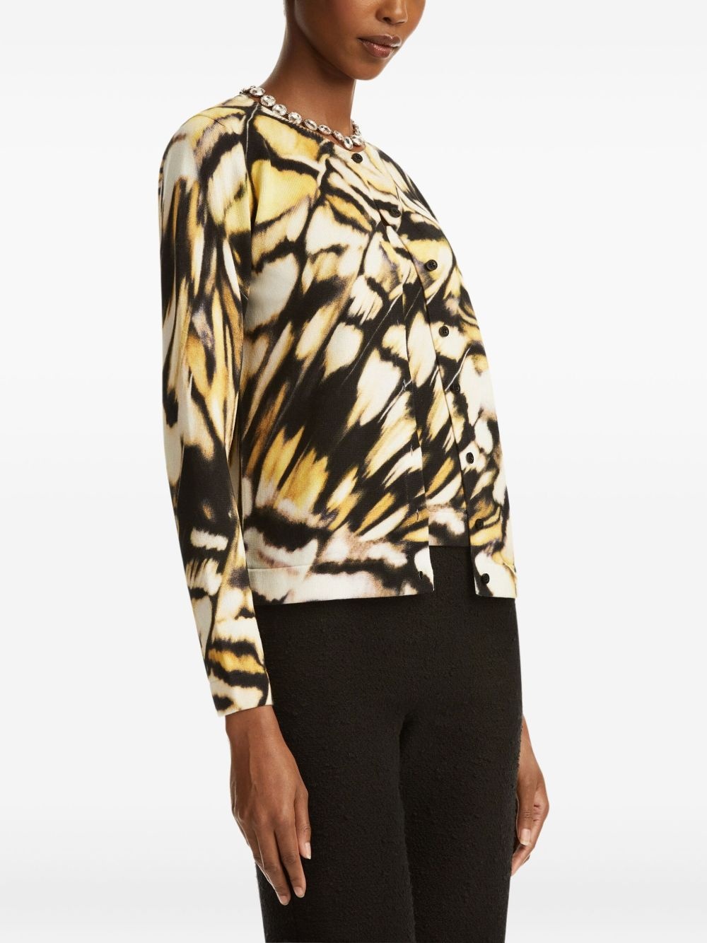 printed cardigan - 5