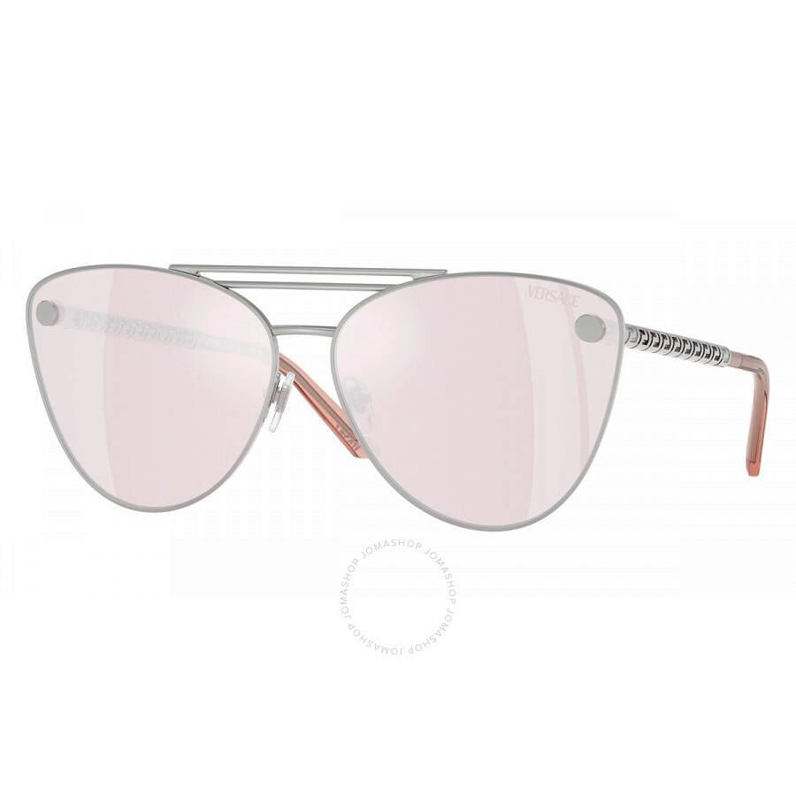 Versace Pink Mirror Cat Eye Ladies Sunglasses VE2267 10007V 64 - 1