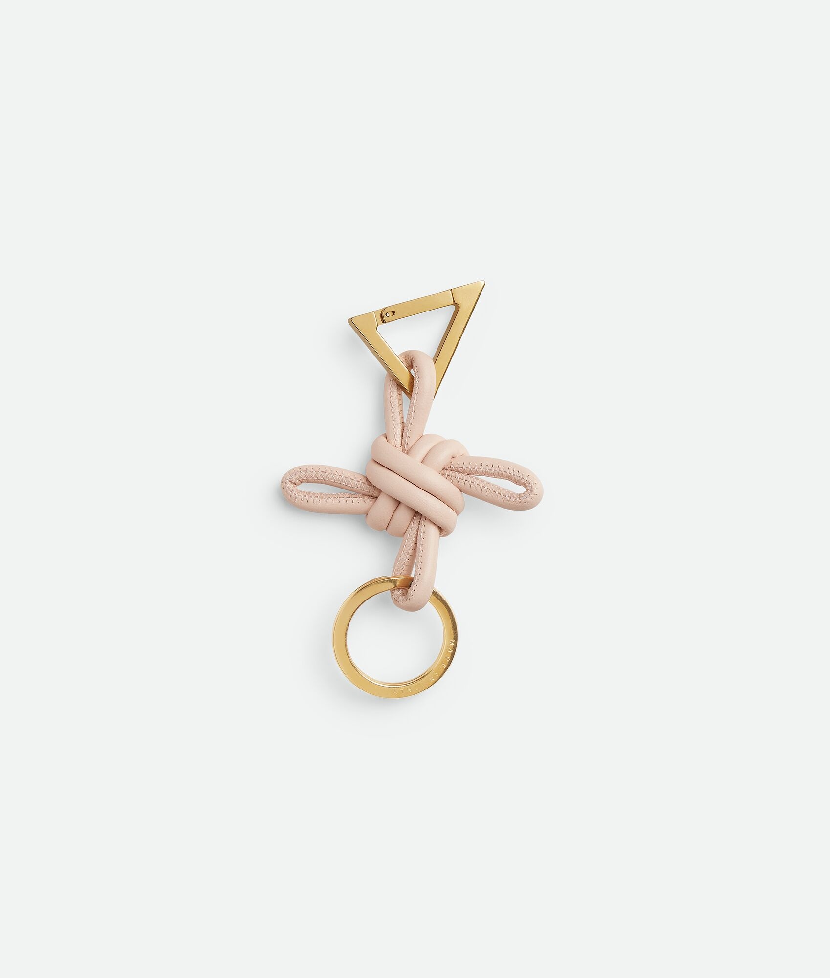 ★BOTTEGA VENETA★ Triangle Keyring White 619100V00509009 61 Bottega Veneta Triangle Square Double Knot Key Ring