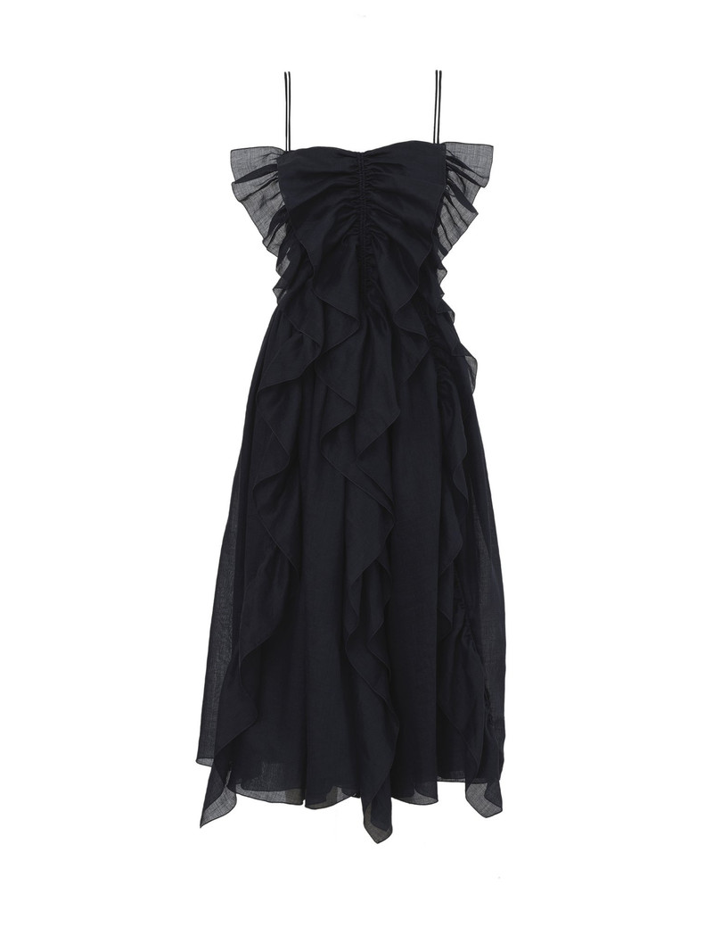 RUFFLED MIDI DRESS 1