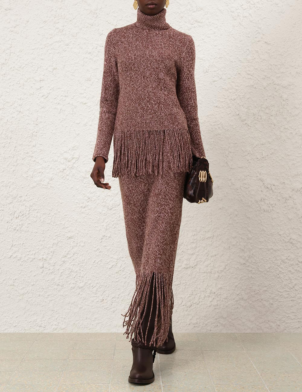HYPNOTIC FRINGED MIDI SKIRT - 2