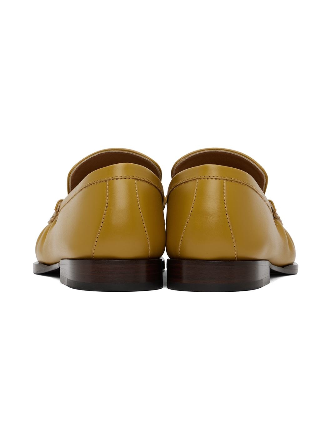 Yellow Leather Loafers - 2