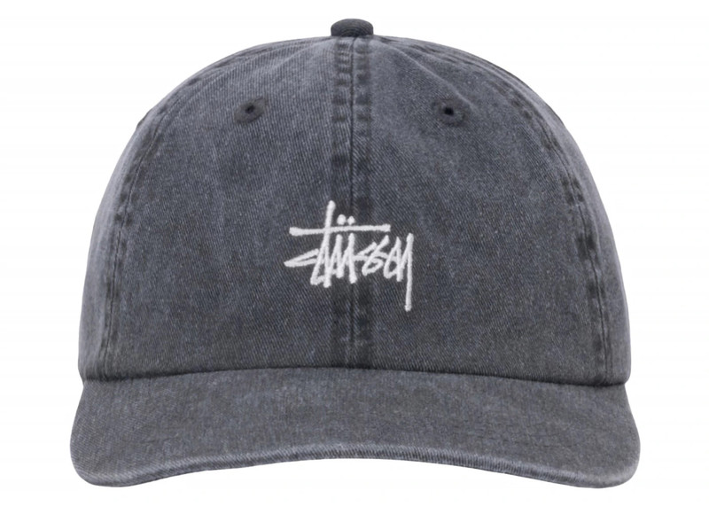 Stüssy Stussy Low Profile Basic Washed Strapback Charcoal outlook