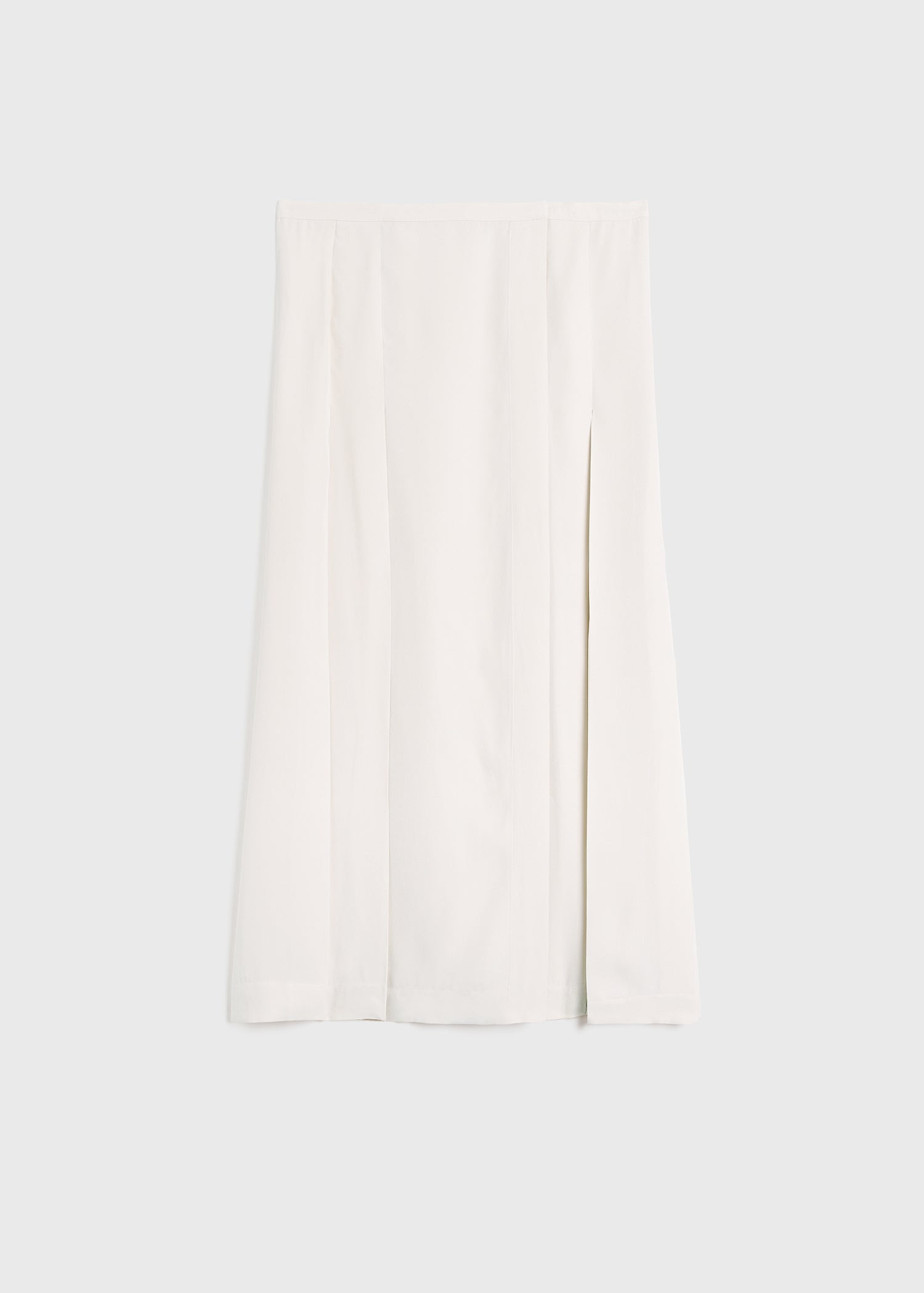 Pleated wrap skirt snow - 1