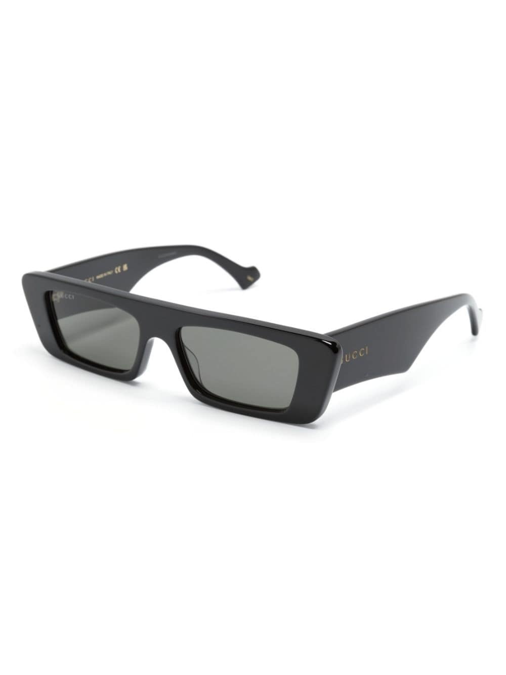 logo-print rectangle-frame sunglasses - 2
