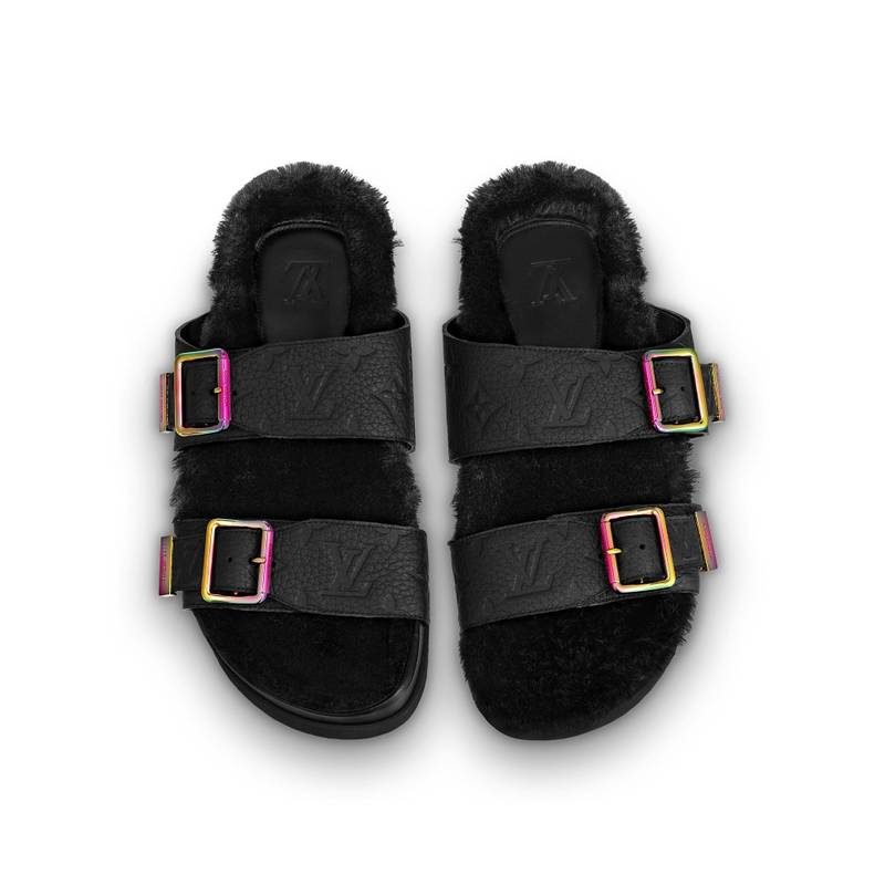 Mirabeau Sandal with faux fur 3