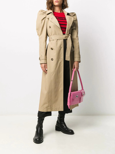 REDValentino puff shoulder trench coat outlook