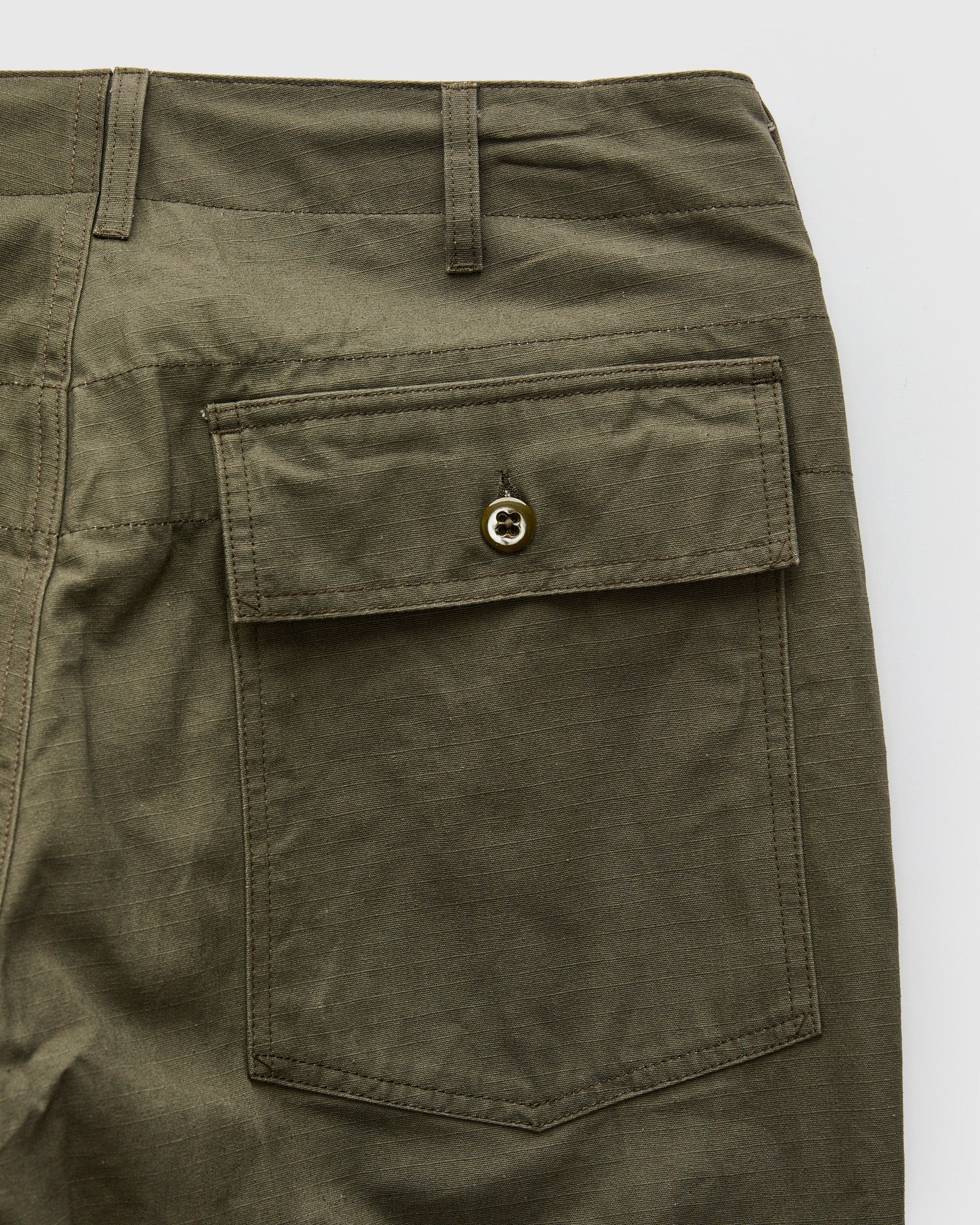 Fatigue Pants in Olive Heavyweight Cotton Ripstop - 3